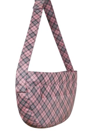 Printed Cuddle Dog Carrier in Puppy Pink with Puppy Pink Curly Sue Liner